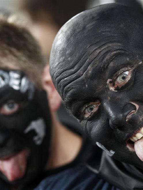 Rugby mad - New Zealand fans. Photo Reuters