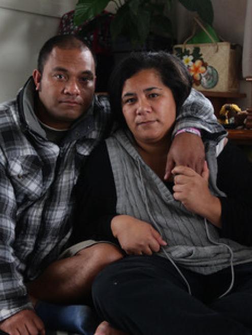 Sam Vaea and wife Mele Latu Vaea at home in Onehunga. Photo Herald on Sunday.