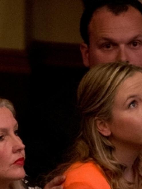 Shan Inglis sits at the swearing in with her daughter <b>Sam Colgan</b>. - shan_inglis_sits_at_the_swearing_in_with_her_daugh_52700374a0