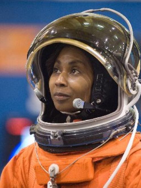 Veteran Nasa astronaut Stephanie Wilson during a space flight on board space shuttle Discovery....