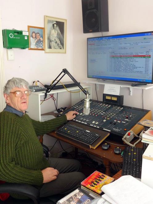 Lawrence McCraw in the studio he is developing for his Happy Days 88.3 FM Radio station in...