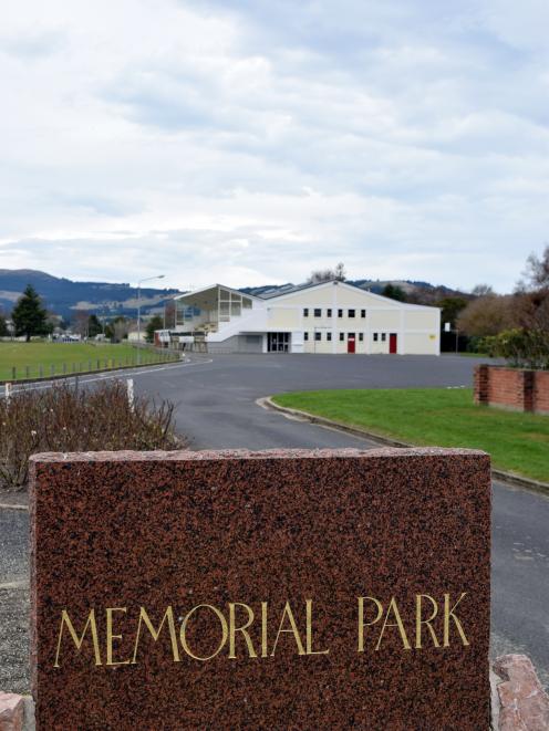 The Dunedin City Council yesterday officially recommended an area in the Memorial Park car park for the new pool. Photo: Shawn McAvinue