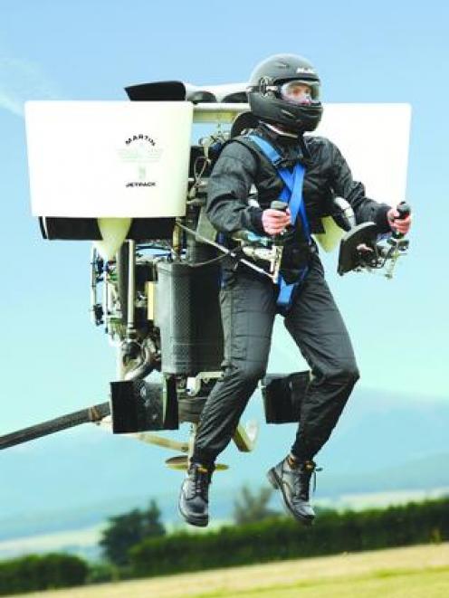 One of Graham’s recent purchases included a Martin Jetpack prototype. Photo: Martin Aircraft...