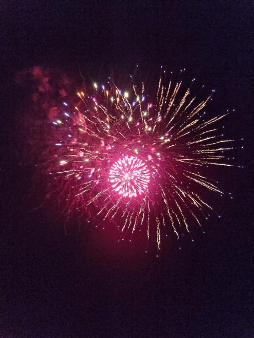 Waipara fireworks show. PHOTO: DAYNA BURTON