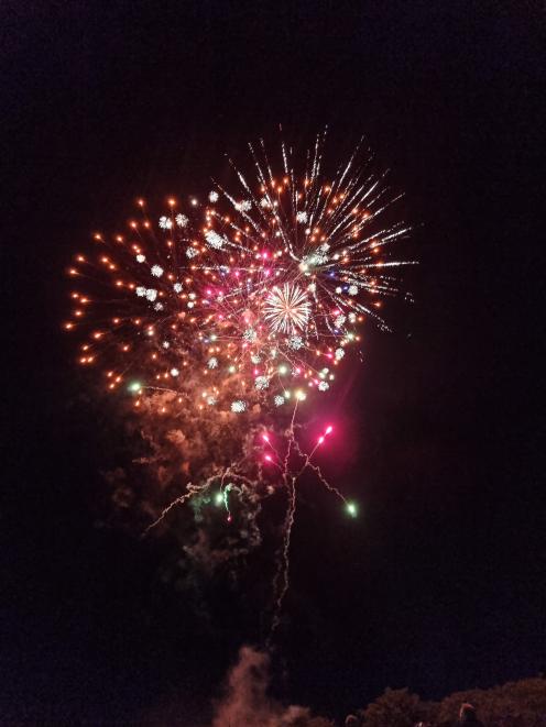 Waipara fireworks show. PHOTO: DAYNA BURTON