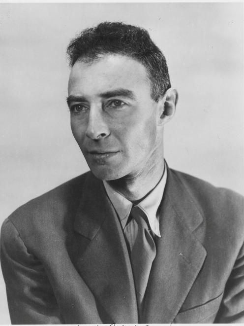 Dr. J. Robert Oppenheimer, atomic physicist and head of the Manhattan Project, poses in 1944....