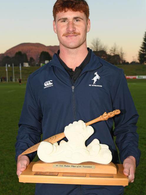 Cahill was awarded the Sir John Graham player of the tournament for the Barbarians after missing...