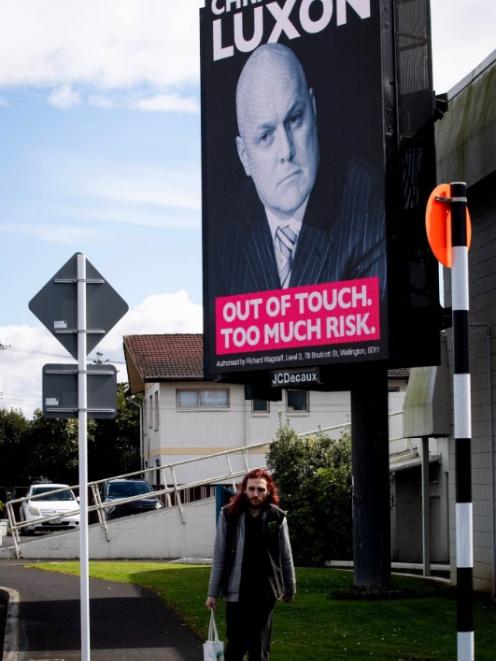 The campaign was accidentally launched last week on a digital billboard in Auckland. Photo: NZ...