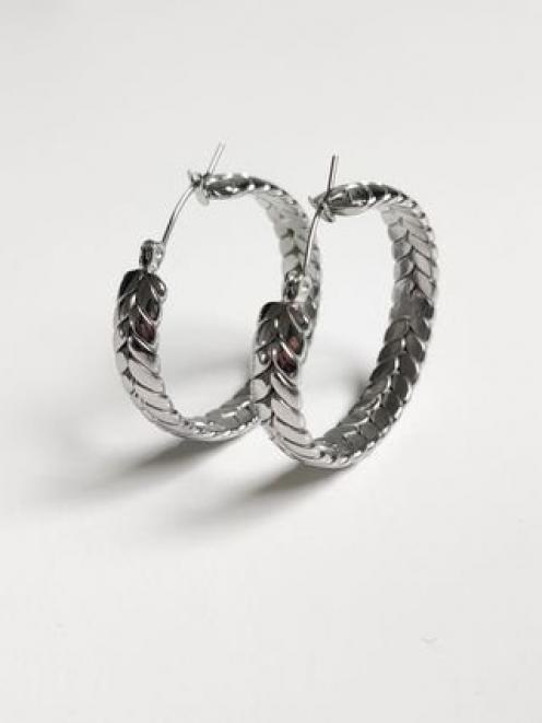 Hailwood Hera sterling silver hoop earrings, $275