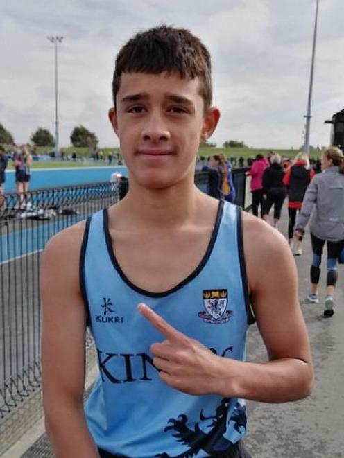 Enere McLaren-Taana in Christchurch for the 2021 South Island Athletics Championships where he...