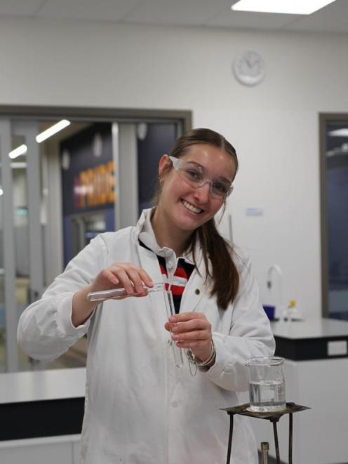 Ashburton College head student Tamsin Cartney's favourite subjects are biology and chemistry....