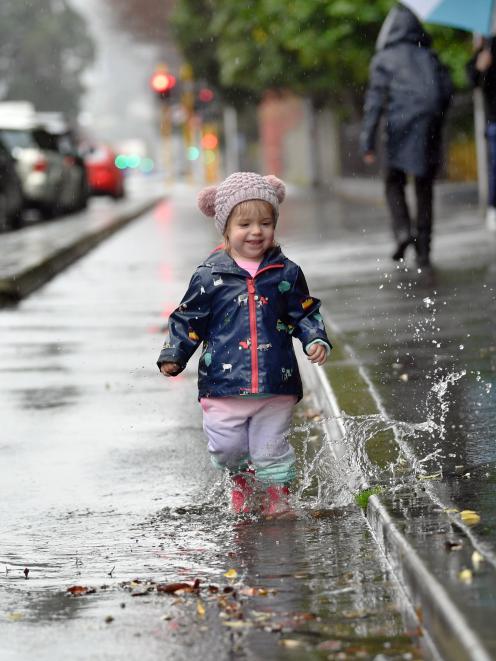 Dunedin toddler Delilah Singleton celebrated her second birthday yesterday by splashing in the...