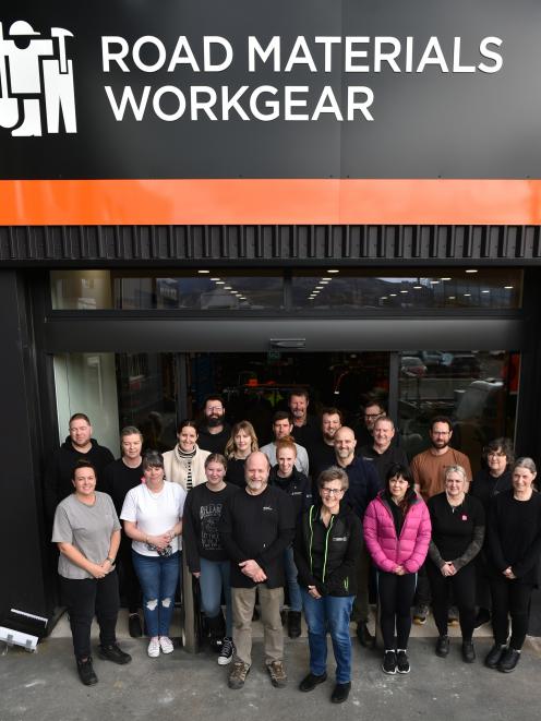 The team at Road Materials Workgear at the new Birch Street premises.