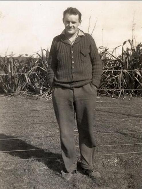 Coastwatcher Charles Alan Glennie, pictured at the Chatham Islands between 1941 and 1946. PHOTO:...