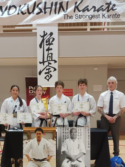Miglia Shicker took second place in the individual kata for 15-17-year-olds.