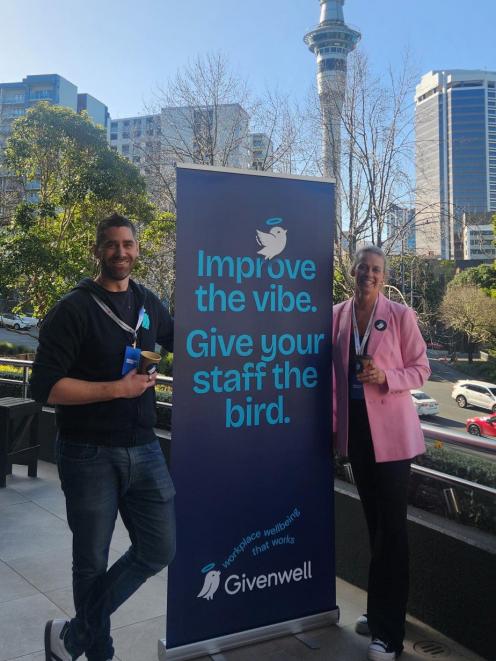 Mr Mirkin and colleague Pauline Latta spread the Givenwell word at the recent HR Leaders Summit...