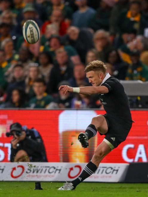 First five-eighth Damian McKenzie kicked all of the All Blacks' points but missed two crucial...