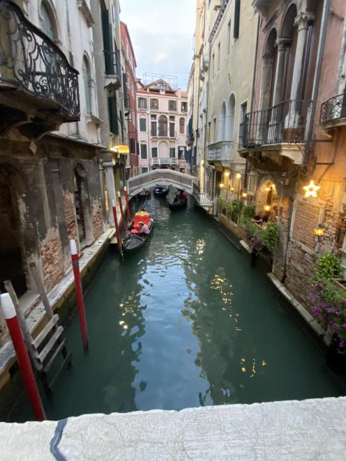 A canal in Venice.