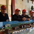 Whitestone Model Rail Group (from left) member Eric O’Brien, president Warren Crawford, members...