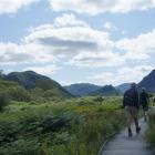 A group of hikers forgo the ridgetop tracks in favour of a more relaxed path up Borrowdale Valley...