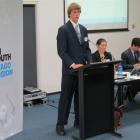 Aparima College pupil Israel Reid, of Riverton, presents the perspectives of Pakistan to fellow...