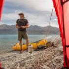 Arno Marten, Expedition X director and  guide, with his packraft. Photo supplied.