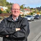 Mosgiel-Taieri Community Board chairman Bill Feather checks out the traffic in Quarry Rd, near...