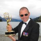 Bob Parr, pictured on the shore of Lake Wakatipu with the 2003 Emmy Award he won for The Amazing...