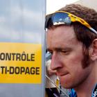 Bradley Wiggins of Britain leaves the anti-doping medical testing facility after the Macon to...