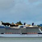 Celebrity Solstice, of the cruise ships that regularly visit Dunedin, docks at the Beach St wharf...