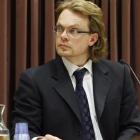 Clayton Weatherston gives evidence yesterday. Photo by The Press.