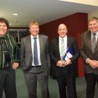 Clutha mayoral candidates (from left) Barry Keith, Hamish Anderson, Bryan Cadogan and Juno Hayes....