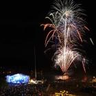 Fireworks light up the 2010 Queenstown Winter Festival last night. Photo by Barry Harcourt.