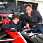 Former Formula One world champion Nelson Piquet and his son Pedro  at Invercargill's Teretonga...