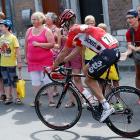 Greg Henderson continued riding after crashing during the third stage but the injuries he...