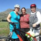 Half of the winning 2012 Bike Wise Challenge Public Health South Queenstown team (from left),...