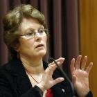 Lesley Elliott gives evidence during the trial of Clayton Weatherston in the High Court at...