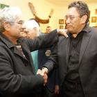 Mana party leader Hone Harawira thanks his supporters at Mahimara marae in Awanui, after winning...