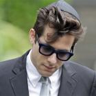 Mark Ronson, who produced Back to Black leaves Golders Green Crematorium after attending the...