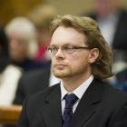Murder accused Clayton Weatherston in the High Court at Christchurch yesterday. Photo from The...