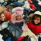 Opshop for Hospice organisers (from left) Lauren Gorinski (20), Hannah Wilson (21) and Lydia...