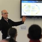 Otago Polytechnic Centre for Sustainable Practice manager Steve Henry, of Wanaka, addresses an...