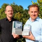 PowerNet smart meter project manager Paul McCullagh (left) and  chief executive Jason Franklin...