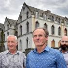 Priory redevelopment co-ordinator Sean Toomey (left), Catholic Diocese of Dunedin general manager...