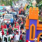 Dunedin's Santa parade. Photos by Christine O'Connor.