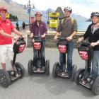 Segway on Q guide Chris Williams, of Queenstown (left), with clients (from left) Letty van der...