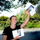 Sinead Linwood, niece of missing woman Denise Potter, delivers leaflets to households in High St,...