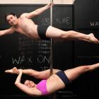 Steve Ting and his partner, Caitlin Dunstan-Harrison, practise their moves in readiness for the...
