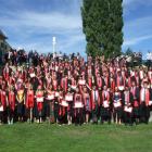 The 94 Queenstown Resort College students who graduated on Friday afternoon come together as a...