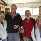 Veteran rural delivery contractor Geoff Davis (second from left) with three of his rural mail...